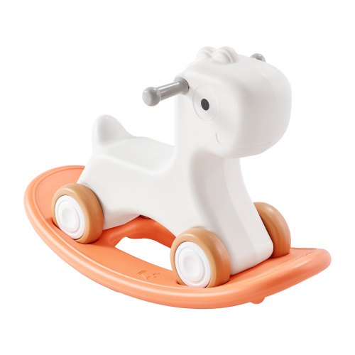 

VEVOR Cavallo a Dondolo 3 in 1, Cavalluccio a Dondolo per Bambini da 1 a 3 Anni, con Tavola di Equilibrio Rimovibile, 4 Ruote Lisce, Supporta Fino a 36 kg Materiale HDPE, Oscillazione a 40°