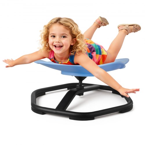 

VEVOR Sedia Girevole Sensoriale per Bambini, Capacità di 100 kg, a Forma di Elefante in Metallo Antiscivolo, Sedile per Sedersi e Girare per Coordinazione, Equilibrio e Concentrazione, Blu