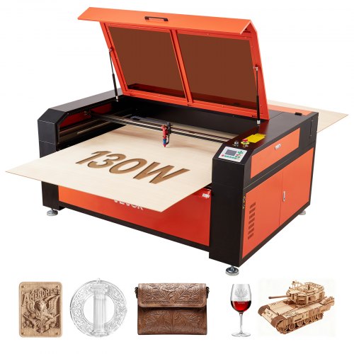 

VEVOR Taglierina Incisore Laser CO2 da 130 W Macchina per Incisione e Taglio Laser CO2 Velocità 1200 mm/s, Macchina per Incisione con Messa a Fuoco Automatica, per Legno, Acrilico Vetro