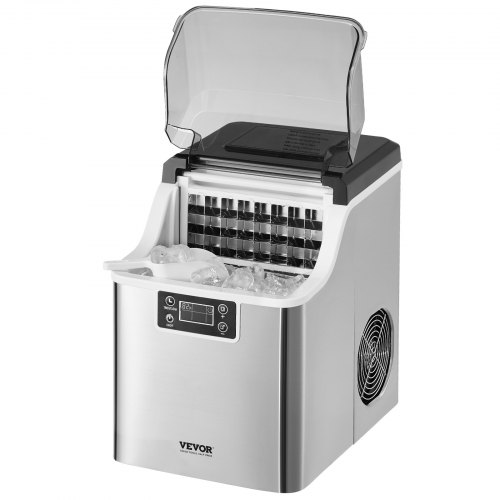 

VEVOR Macchina per Ghiaccio a Cubetti da Banco, Macchina per Ghiaccio Portatile Autopulente con Paletta Cestello per Cubetti di Ghiaccio, Macchina per Ghiaccio 3 Dimensioni di Cubetti per Bevande