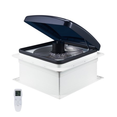 

VEVOR Ventilatore di Sfiato per Camper da 35,6 cm 12 V Ventilatore da Tetto per Camper, 10 Velocità con Telecomando, Motore CC Integrato, Coperchio Superiore Elettrico, Pala del Ventilatore da 30,5 cm