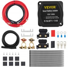 VEVOR Split Charge Kit Relè Batteria per Il Tempo Libero Kit Relè di Carica 12V