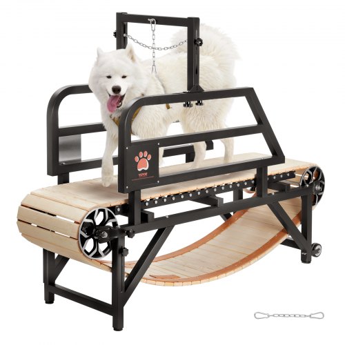 

VEVOR Tapis Roulant per Cani di Taglia Media, Capacità 99,79 kg, Macchina per Correre con Rampe Regolabili per Cani, Attrezzatura per Esercizi con Tapis Roulant per Animali Domestici al Chiuso Aperto