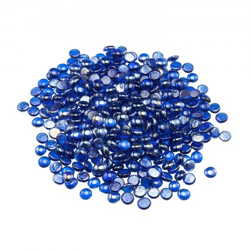 

VEVOR Vetro per Braciere, Pietre per Caminetti Resistenti alle Alte Temperature, 4,5 kg, Perline Riflettenti e Antifumo da 19,05 mm, Perle di Vetro, Pietra per Tavolo da Braciere, Blu Cobalto