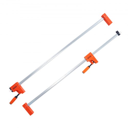 

VEVOR Morsetti a Barra per la Lavorazione del Legno, Set di Morsetti Paralleli da 2 Pezzi da 127 cm, Morsetto F con Limite di Carico di 499 kg, Pressione Uniforme, Plastica ad Alta Resistenza