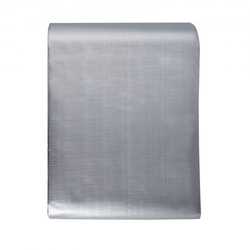 

VEVOR Telo Impermeabile 10 Mil 487,7 x 609,6cm, Telo di Copertura in Plastica Impermeabile, Telo Multiuso per Esterno Occhielli Bordi Rinforzati per Camion, Camper, Barca, Campeggio (Argento/Marrone)