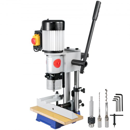 

VEVOR Mortasatrice a Scalpello per Legno 373 W(1/2 HP) Trapano a Colonna da Banco Mortasatrice da Banco Capacità Mandrino 13 mm Macchina Mortasatrice per Foratura di Metalli Taglio Mortasature in Legno