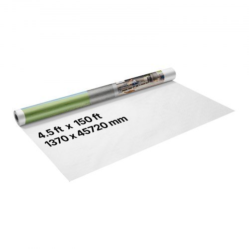 

Telo Isolante per Casa VEVOR, 1370 x 45720 mm, Barriera al Vapore Spessa 0,13 mm, Telo in Plastica Resistente per la protezione Antistrappo, Barriera al Vapore per Edilizia Residenziale, Bianco