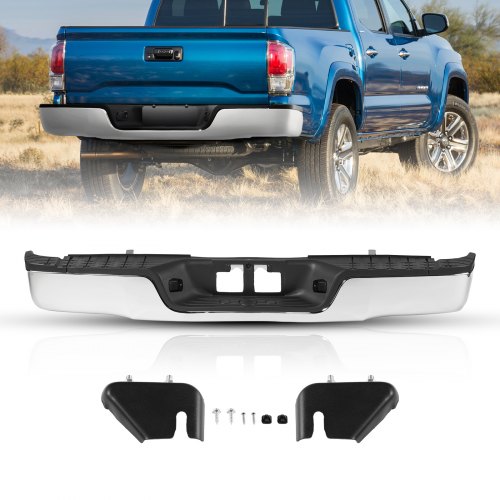 

VEVOR Paraurti Posteriore con Gradino per Toyota Tacoma 2007-2013 con Luce Targa