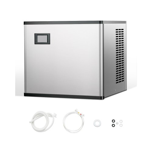 

VEVOR Macchina per Ghiaccio Commerciale in Acciaio Inox 565 x 560 mm, Autopulente e Produzione Ghiaccio, Macchina per Cubetti di Ghiaccio Modulare per Ristoranti, Solo Testa, 136 kg / Giorno