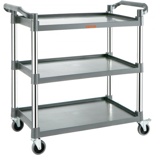 

VEVOR Carrello di Servizio 3 Ripiani Portautensili Portaoggetti Portata 100kg
