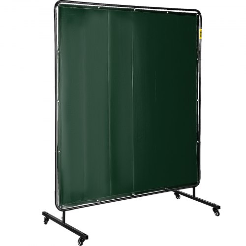 

VEVOR Schermo per Saldatura con Telaio Schermo di Saldatura Tenda per Saldatura Vinile Ignifugo con Ruote 6 Piedi x 6 Piedi 183x183cm Colore Verde