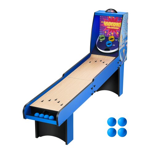 

VEVOR Roll e Score Classico Tavolo da Gioco Arcade 2438 mm, Macchina Arcade con Segnapunti Elettronico, Suono, Ritorno Automatico della Palla 4 Palline Incluse, Sala Giochi Ricreativa
