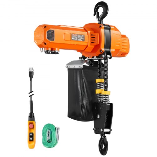 

VEVOR Paranco Elettrico a Catena Capacità Carico max 1000 kg, Paranco Elettrico a Catena Doppia Altezza Sollevamento 6 m, Verricello Elettrico per Magazzino Garage Fabbrica Monofase 230 V