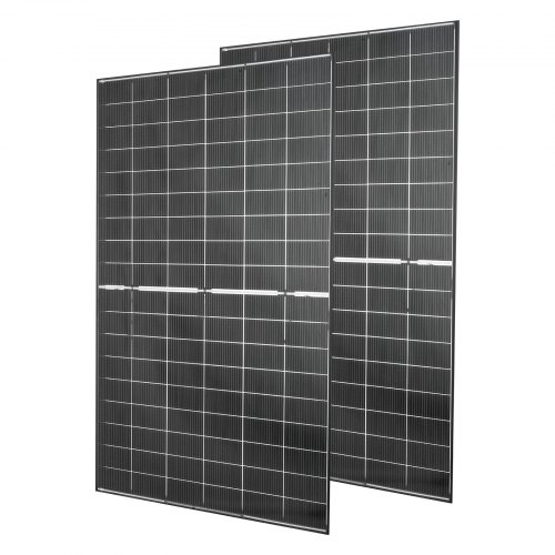 

VEVOR Pannelli Solari Bifacciali 2 pezzi da 400 W, Modulo Fotovoltaico Monocristallino Tipo N da 16 BB Pannello Solare Impermeabile IP65 con Uscita MC4 Telaio in Alluminio per Auto, Barca, Camper