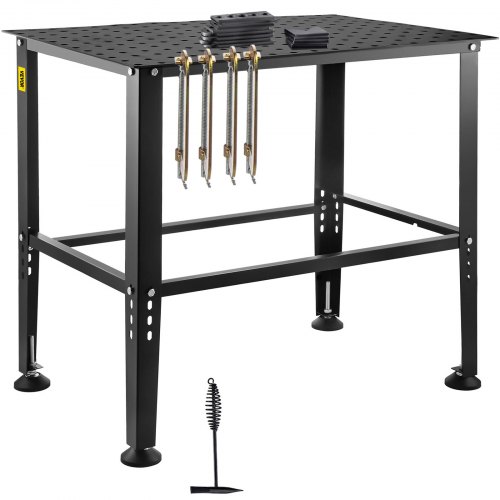 

VEVOR Tavolo da Saldatura 914,4 x 609,4 mm Banco da Lavoro per Saldatura, Capacità 362,87 kg Tavolo da Lavoro per Saldatura per Impieghi Gravosi con Fori di Fissaggio da 16 mm e Piedini Antiscivolo