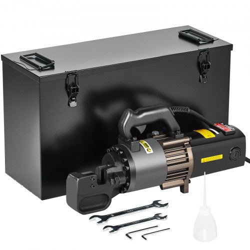 

VEVOR Taglierina Idraulica Elettrica Portatile per Barre d'Armatura Diametro di Taglio 4-25mm 2000W, Utensile da Taglio per Barre d'Armatura Taglierina in Ghisa e Alluminio con Valigetta Attrezzi