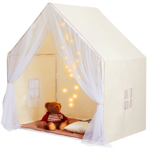

VEVOR Tenda da Gioco per Bambini Tenda per Bambini Yurta con Lampada Opaca Beige