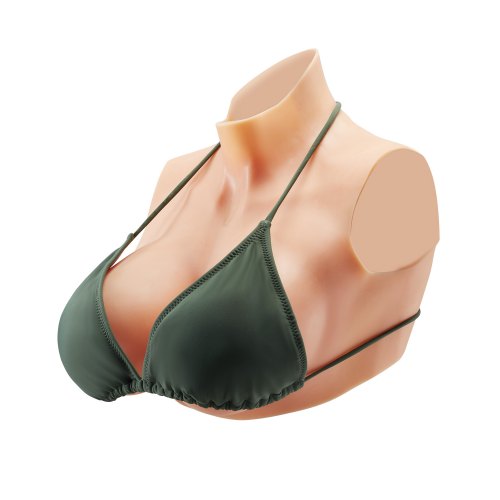 

VEVOR Seni Finti in Silicone per Cosplay Carnevale, Coppa E Scollo Alto per Travestiti, Seni Finti Realistici Riempiti in Silicone Pettorale Artificiale per Crossdresser Cosplay Anime, Colore Avorio