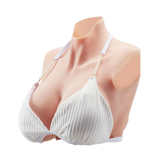 

VEVOR Seni Finti in Silicone Coppa K Seni Artificiali con Collo Alto per Cosplay