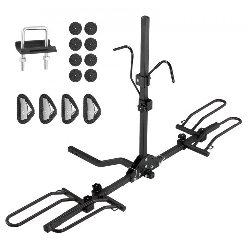 

Portabici con Gancio di Traino, Stile Piattaforma per max. 2 Biciclette, Portata 80Libbre, Gancio di Traino per Ricevitore1,25/2 Pollici, Portabici Pieghevole per Auto, SUV, Camion, Camper,