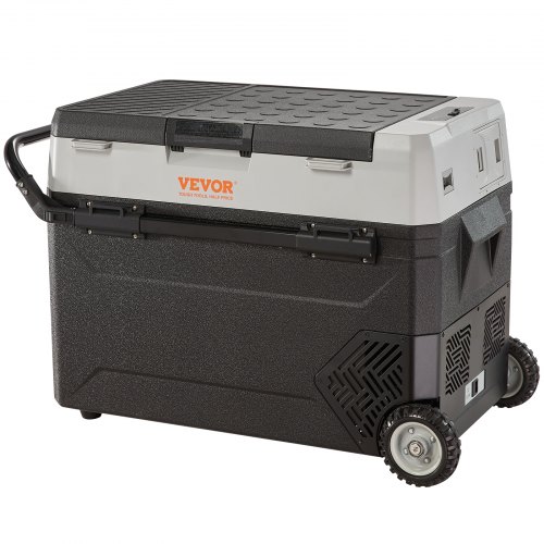 

VEVOR Frigo Portatile per Auto, 38 Litri Frigorifero Compressore Congelatore Elettrico CC e CA con Manico Telescopico e Ruote per Campeggio 0,6kW.h Da -20°C a 10°C Regolabile per Auto Camion Barca