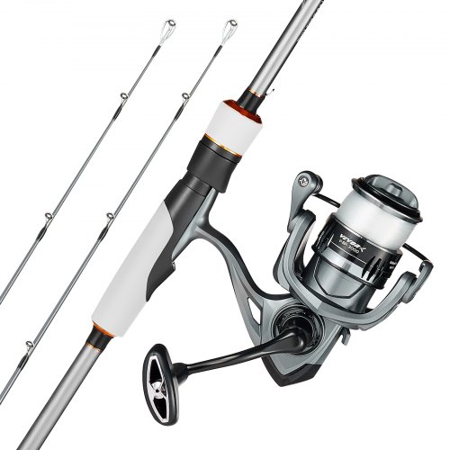 

VEVOR Set Canna in Due Pezzi da 2,13 m da Pesca e Mulinello Canna in Fibra di Vetro e Fibra di Carbonio IM6, con 7+1 Cuscinetti a Sfera e Impugnatura in EVA, per la Pesca in Acqua Salata e Dolce