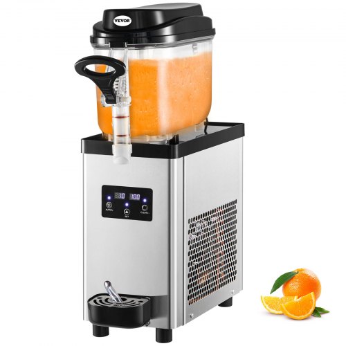 

VEVOR Macchina per Granite Commerciale da 6L, Macchina per Granite in Acciaio Inossidabile per Bevande Congelate, Potenza da 300W a Colore Nero, Uso per Bevande Surgelate a Ristorante, Hotel o Bar