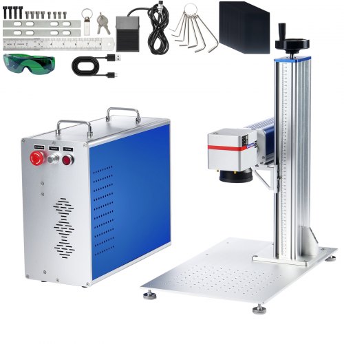 

VEVOR Macchina per Marcatura Laser a Fibra 30W Compatibile con LightBurn, Macchina per Marcatura Incisione Laser a Fibra Area di Lavoro 150 x 150 mm, Incisore Laser per Alluminio, Acciaio, Gioielli