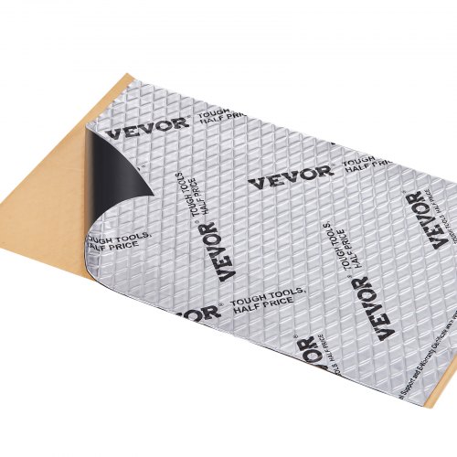 

VEVOR Tappetino Fonoassorbente 2 mm Isolamento Acustico per Auto 3,3m² Materiale Fonoassorbente per Veicoli Gomma Butilica 248,9 x 398,8 mm, Tappetino Tagliabile Isolante Antirumore per Veicoli Auto