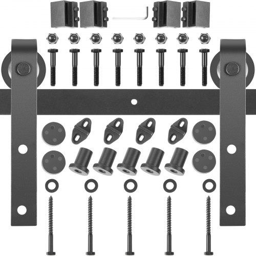 Kit binario per porta scorrevole con staffa 2 pz 5,1 cm rullo porta scorrevole in acciaio a forma di V 