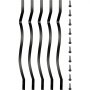 Vevor Balaustra Del Ponte Scale Balcone 82x2,5 Cm 51 Pz In Alluminio Ringhiere