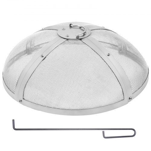 

VEVOR Parascintille Rotondo per Braciere da 20", Copertura in Metallo in Acciaio Resistente Rinforzato, Coperchio per Braciere da Esterno, Coperture Rotonde con Maniglia ad Anello all'aperto Cortile