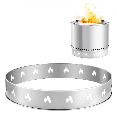 

VEVOR Supporto per Braciere per Falò, con Stufa Singola, Anello per Braciere Senza Fumo da 68,6 cm, Accessorio per Telaio di Supporto in Acciaio inox, Supporto Portatile per Campeggio all'Aperto