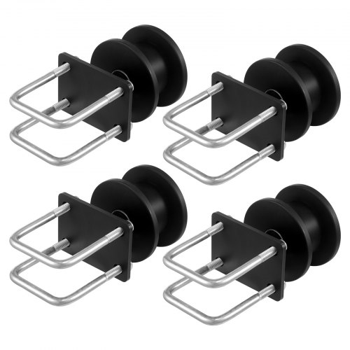 

VEVOR Kit per Cancello Scorrevole, Kit Ferramenta per Cancello Scorrevole con Scanalatura 4 Ruota a Forma di H per Cancelli Scorrevoli a Sbalzo Porta Scorrevole, Kit Rulli per Cancello Scorrevole