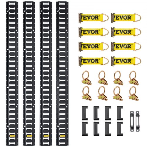 

Kit di fissaggio E-Track VEVOR 30 pezzi VV-ETS-TD830 Capacità 454 kg Lunghezza 8 Piedi Binari della Linea a E-track in Acciaio con Cinghie di Fissaggio