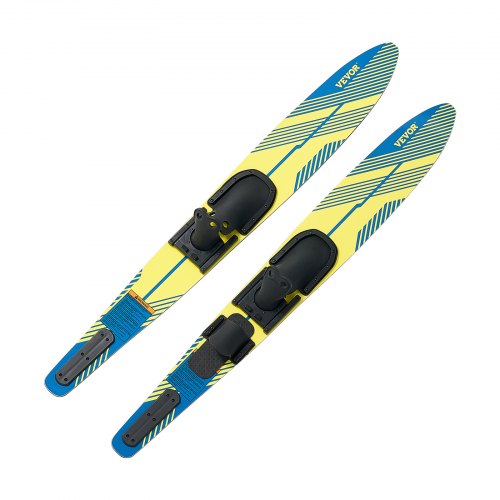 

VEVOR Set di Tavole per Sci d'Acqua Lunghezza 150 cm con Attacchi a Ferro di Cavallo Regolabili X-7 Rivestimento UV Lucido, Tavole per Sci d'Acqua Combo per Adulti Carico max. 136 kg