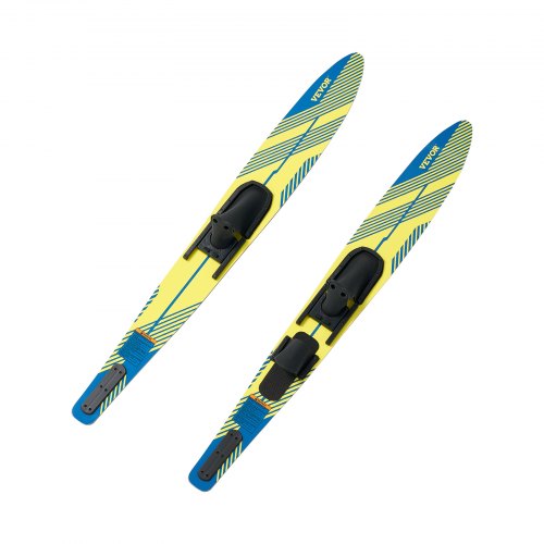 

VEVOR Set di Tavole per Sci d'Acqua Lunghezza 170,2 cm con Attacchi a Ferro di Cavallo Regolabili X-9 Rivestimento UV Lucido, Tavole per Sci d'Acqua Combo per Adulti Carico max. 136 kg
