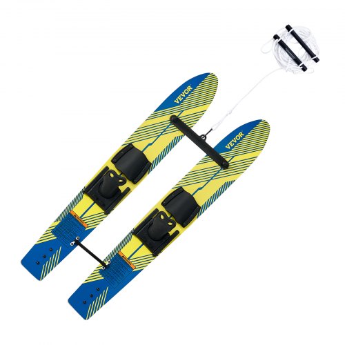 

VEVOR Set di Tavole per Sci d'Acqua Lunghezza 116,8 cm con Attacchi a Ferro di Cavallo Regolabili X-7 Rivestimento UV Lucido, Tavole per Sci d'Acqua Combo per Adulti Carico max. 136 kg