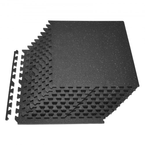 

VEVOR Set Tappetino Puzzle Protettivo Sportivo per Pavimento da Palestra 12 pezzi 610 x 610 x14 mm, Tappetini in Schiuma EVA Fitness ad Incastro da Ginnastica Palestra Ufficio Allenamento