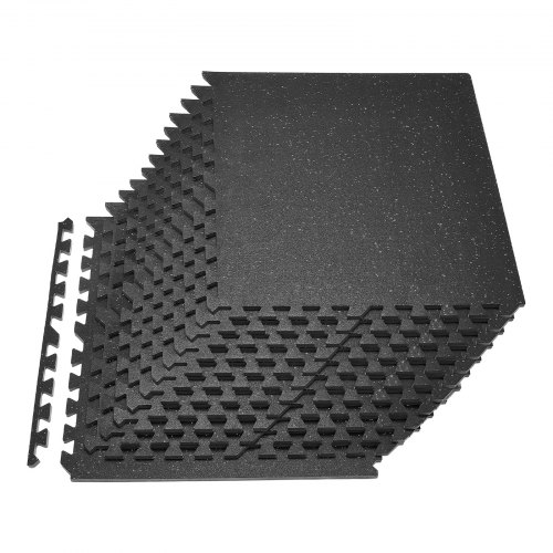 

VEVOR Set Tappetino Puzzle Protettivo per Pavimento da Palestra 24 pezzi 610 x 610 x14 mm, Tappetini in Schiuma EVA Fitness ad Incastro da Ginnastica Palestra Ufficio Studio Allenamento
