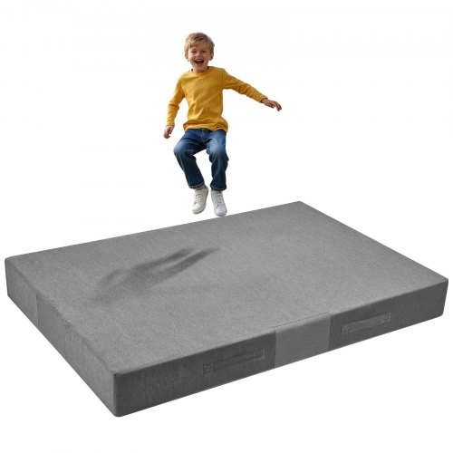 

VEVOR Tappeto Sensoriale per Bambini con Schiuma Fodera Lavabile, Cuscino per Stanza Sensoriale per Bambini e Adulti, Materasso di Caduta per Protezione Arrampicata Ginnastica da Palestra, Grigio