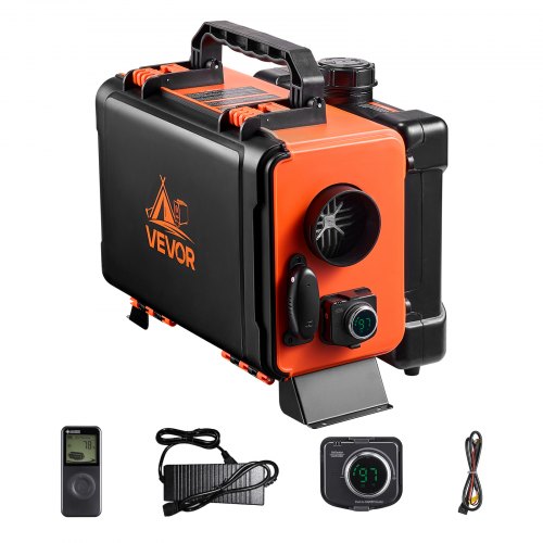 

VEVOR Riscaldatore d'Aria Diesel 8 kW DC 12 V/24 V Riscaldatore da Parcheggio Portatile con Telecomando Schermo LCD, Serbatoio del Carburante da 4,5 L per Camion Camper