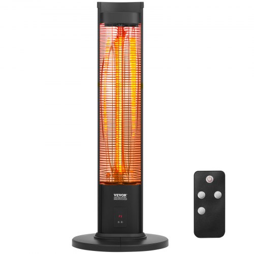 

VEVOR Riscaldatore a Infrarossi 2000 W Riscaldatore Elettrico Telecomandato con 3 Velocità, Protezione Anti-ribaltamento, Interno/Esterno per Camera da Letto, Studio, Sala da pranzo, Studio, Supporto
