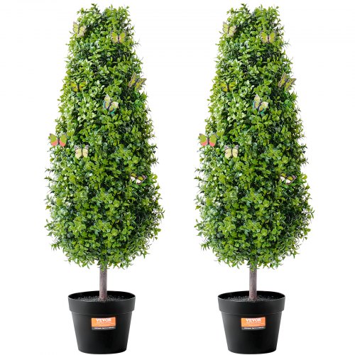 

VEVOR Albero di Bosso Artificiale Topiario, 91,4 cm Altezza, 2 Pezzi, Alberi di Bosso Finti, Pianta Artificiale Verde con Foglie, Vaso, Decorazione, Set di Verde con Protezione UV per Arredamento