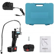 VEVOR 500G Pistola per Grasso 18V  Ingrassatore a Pistola Ingrassatore a Siringa a Batteria 4A Pistola per Grasso Senza Filo