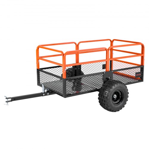 

VEVOR Rimorchio da Giardino per Rimorchio per ATV UTV, Carrello Ribaltabile in Acciaio Pannello Posteriore Rimovibile, Carrello da Giardino per Trasporto per Tosaerba Carico max. 840 kg