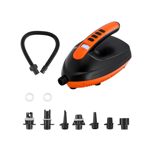 

VEVOR Pompa per SUP ad Alta Pressione, Pompa ad Aria SUP, Velocità di Gonfiaggio di 70 L/min con Spegnimento Automatico e Connettore per Auto a 12 V CC, per Paddle Board Gonfiabili e Materassini