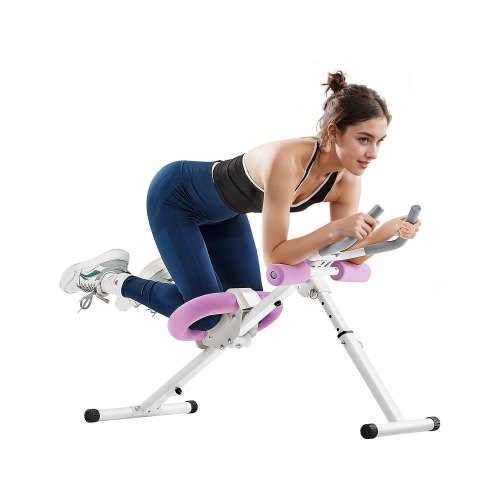 

VEVOR AB Workout Machine, Attrezzatura per Allenamento Addominale Core, Capacità 150 kg, Allenamento della Forza Ab Cruncher, Attrezzo Pieghevole Regolabile per Esercizi Fitness in Palestra a Casa