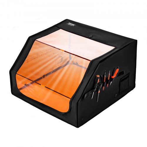 

VEVOR Custodia per Incisore Laser, 800 x 800 x 500 mm Custodia Protettiva per Incisione Laser, Rivestimento Protettivo Ignifugo, con Ventola di Scarico e Tubo, per Maggior Parte degli Incisori Laser